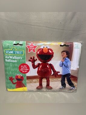 123 Sesame Street Elmo Air-Walker Foil Mylar  54” Balloons Birthdays